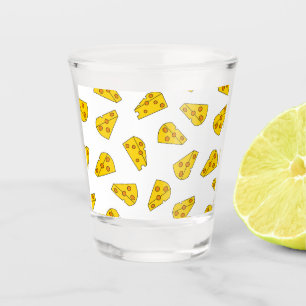 Cute Cheese Pattern Shot Glass