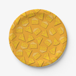 Cute Cheese Wedge Kids 1st Birthday Party Paper Plate