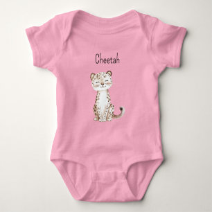 Cute Cheetah Baby Bodysuit