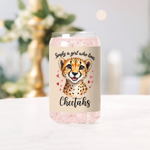 Cute Cheetah Lover Faune Art avec accents de coeur