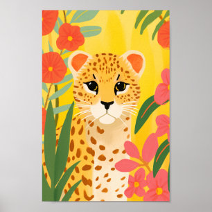 Cute Cheetah Poster