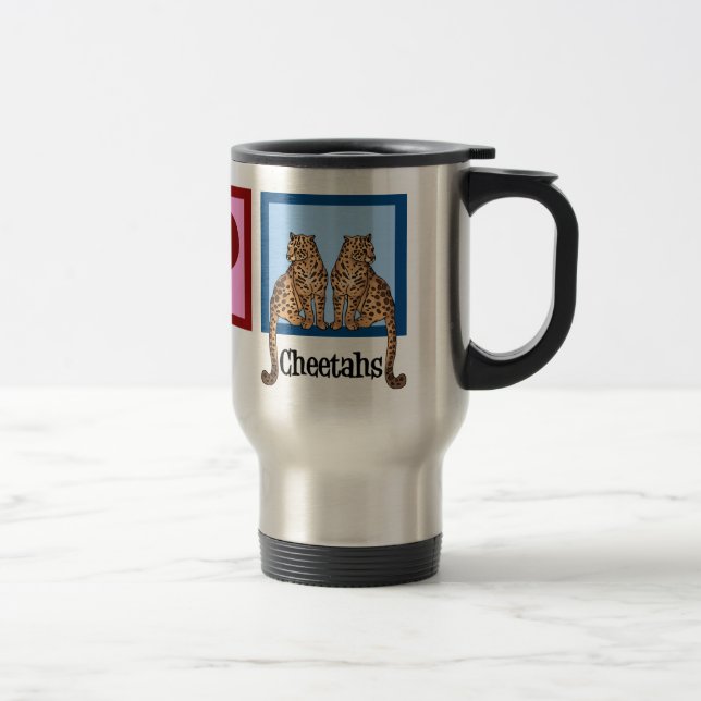 Cute Cheetah Travel Mug (Right)