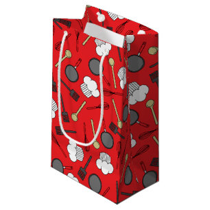 Cute Chef Cooking Kids 1st Birthday Party Small Gift Bag