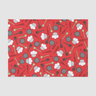 Cute Chef Cooking Kids 1st Birthday Party Tissue Paper