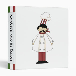 Cute Chef Recipe Album Binder