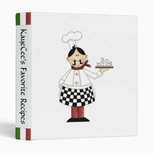 Cute Chef Recipe Album Binder