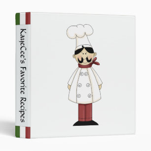 Cute Chef Recipe Album Binder