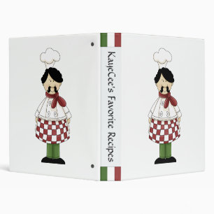 Cute Chef Recipe Album Binder