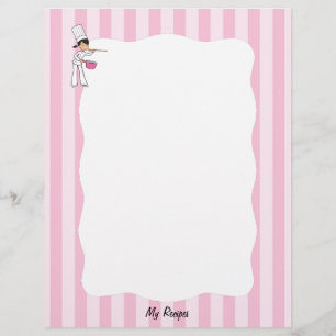 Cute Chef Recipe Pages for Binder