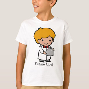 Cute Chef with Bow Tie and serving tray T-Shirt