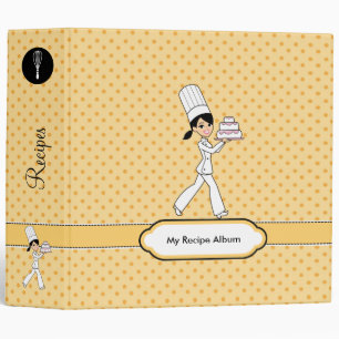 Cute Chef's Recipe Album 2 inches Binder Organizer
