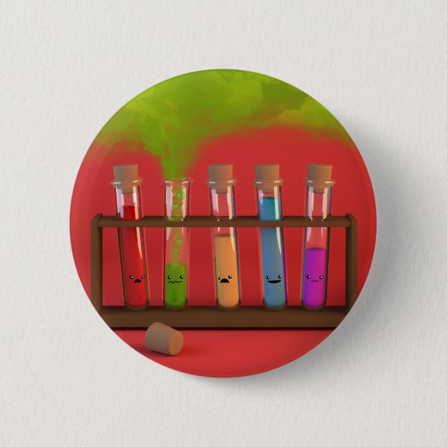 Cute Chemistry 2 Inch Round Button (Front)