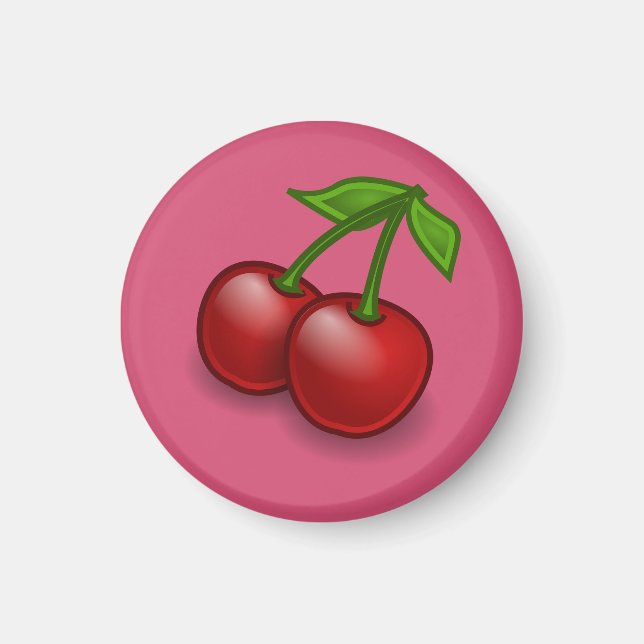 Cute Cherries Magnet (Front)