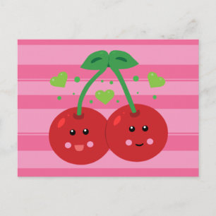 Cute Cherries Postcard
