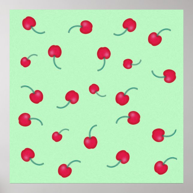 Cute Cherries Poster (Front)
