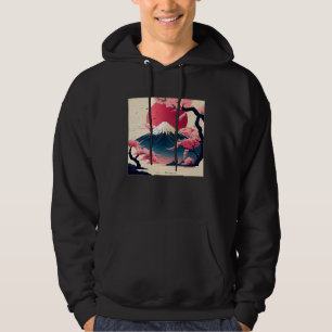 Cute Cherry Blossom Illustration Pink Women Kids Hoodie