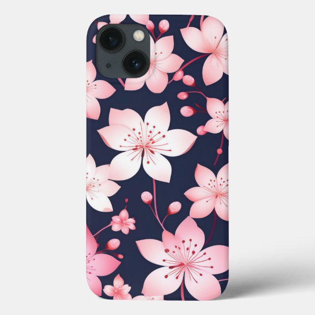 Cute Cherry Blossom Spring Flowers Floral Tree  Case-Mate iPhone Case (Back)