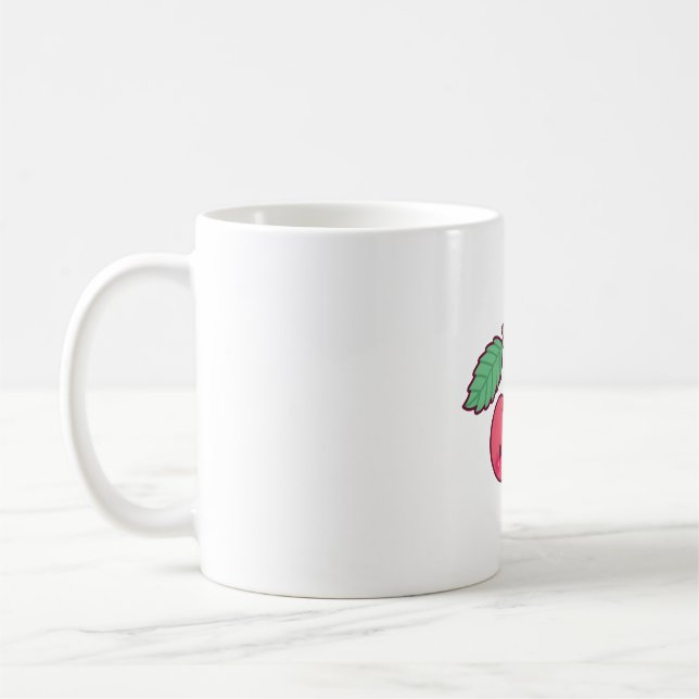 Cute Cherry Have A Cherryfic Day Coffee Mug (Left)