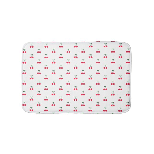 Cute Cherry Pattern Bath Mat (Front)