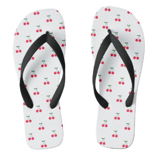 Cute Cherry Pattern Flip Flops