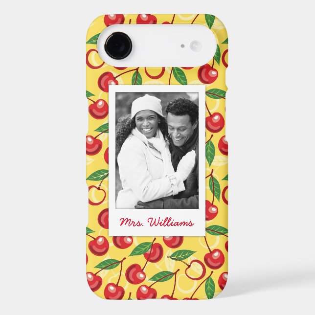 Cute Cherry Pattern | Monogram Case-Mate iPhone Case (Back)