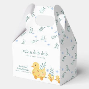 Cute Cherry Rubber Mommy Duck Baby Shower Favor Box