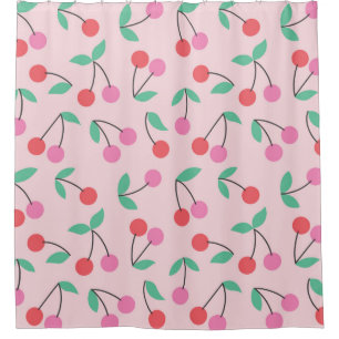 Cute cherry seamless pattern design. Vintage illus