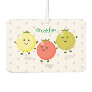 Cute cherry tomatoes cartoon illustration  air freshener