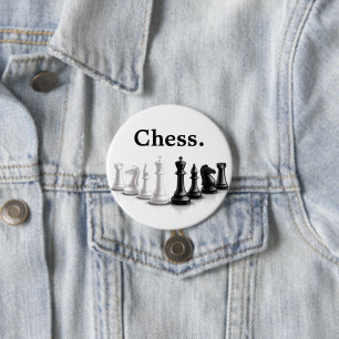 Cute Chess Pieces 3 Inch Round Button