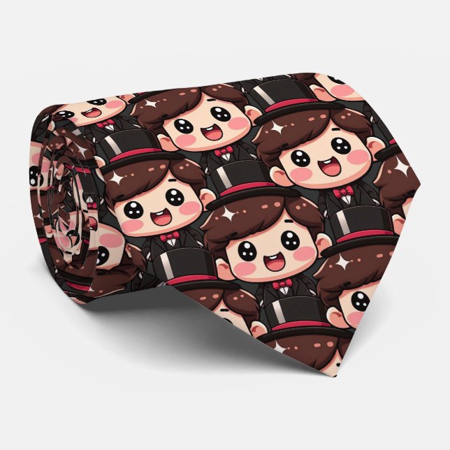 Cute Chibi Gentleman Tie (Rolled)