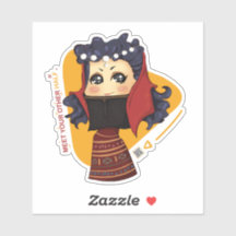 cute chibi girl Sticker