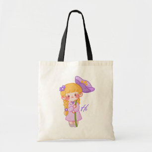 Cute Chibi Girl Umbrella Tote Bag