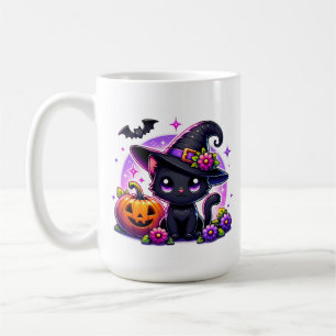 Cute Chibi Happy Halloween Pumpkin Personalized Coffee Mug