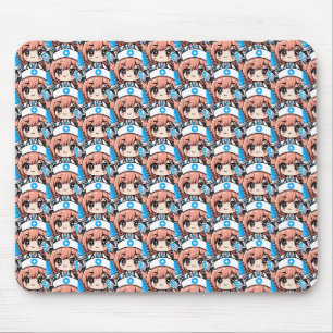 Cute Chibi Nurse - healthcare, anime, medical Mouse Pad