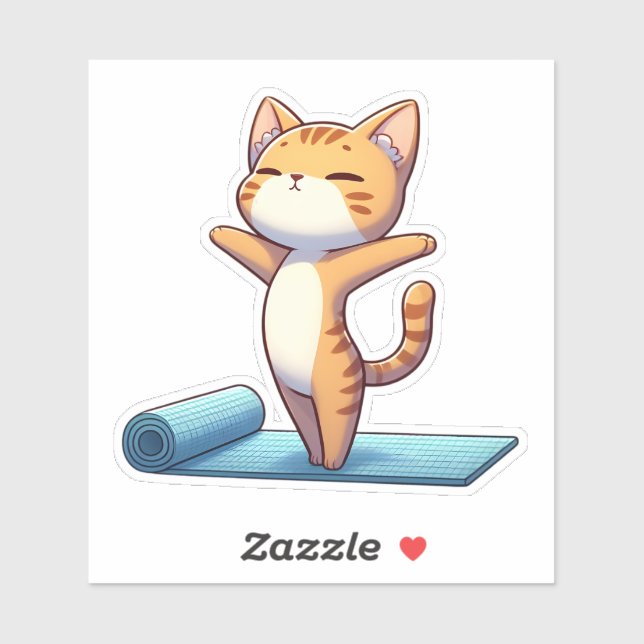 Cute Chibi Yoga Cat (Sheet)