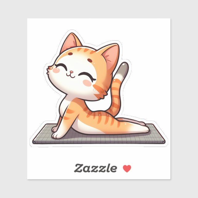 Cute Chibi Yoga Cat (Sheet)
