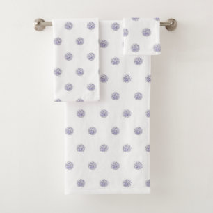 Cute Chic Motif Lavande Polka Point