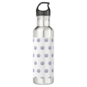 Cute Chic Pattern Flower Lavender Polka Dot 710 Ml Water Bottle