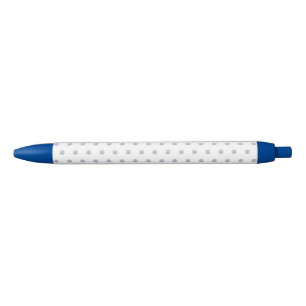 Cute Chic Pattern Flower Lavender Polka Dot Blue Ink Pen
