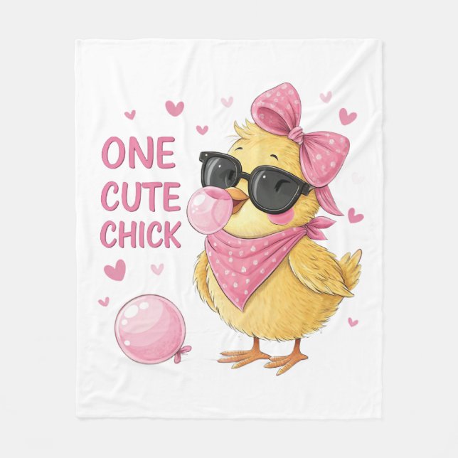 Cute Chick Baby Blanket (Front)