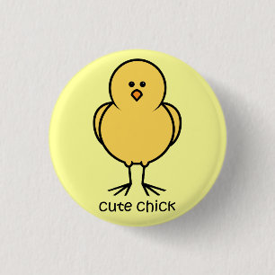 Cute Chick Button