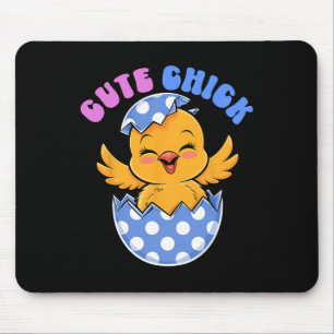 Cute Chick Easter Bunny Easter Day Kid Toddler Boy Mouse Pad