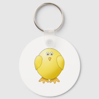 Cute Chick. Little Yellow Bird. Keychain