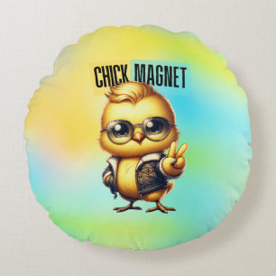 Cute Chick Magnet Funny Easter-54546 Round Pillow