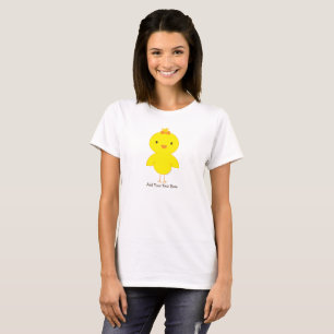 Cute Chick Personalized Text  T-Shirt