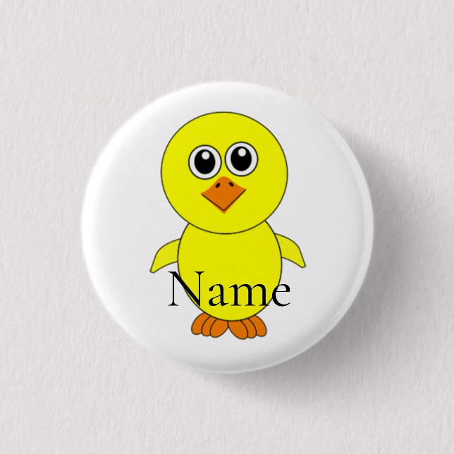 Cute Chick Thunder_Cove 1 Inch Round Button (Front)
