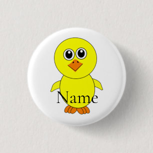 Cute Chick Thunder_Cove 1 Inch Round Button