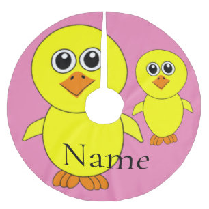 Cute Chick Thunder_Cove Brushed Polyester Tree Skirt