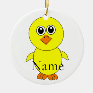 Cute Chick Thunder_Cove  Ceramic Ornament