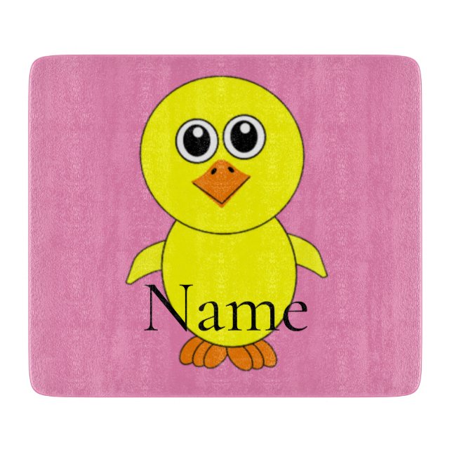 Cute Chick Thunder_Cove Cutting Board (Front)